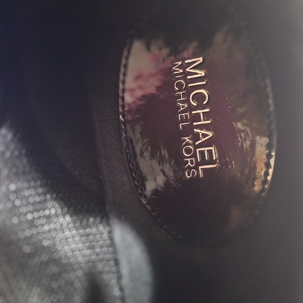 Michael Kors Black and Pink Women's Sneakers - Picture 5 of 6